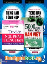 Combo Tiếng Hàn Sơ Cấp Bản Mới + Giao Tiếp + Ngữ Pháp