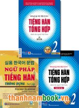 Bộ Tiếng Hàn Tổng Hợp Sơ Cấp 2 Bản Mới In Màu + Ngữ Pháp Sơ Cấp
