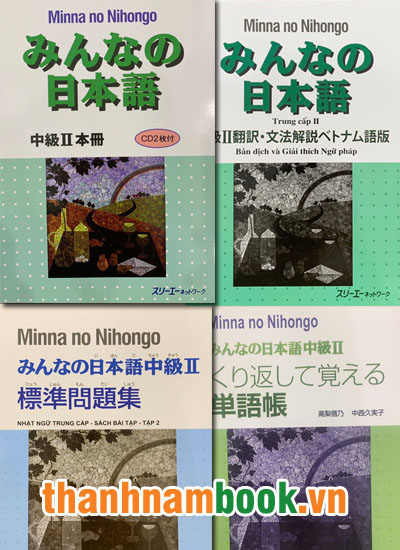Combo Minna No Nihongo Trung Cấp 2 Trinh độ N2 Nha Sach Ngoại Ngữ Thanh Nam